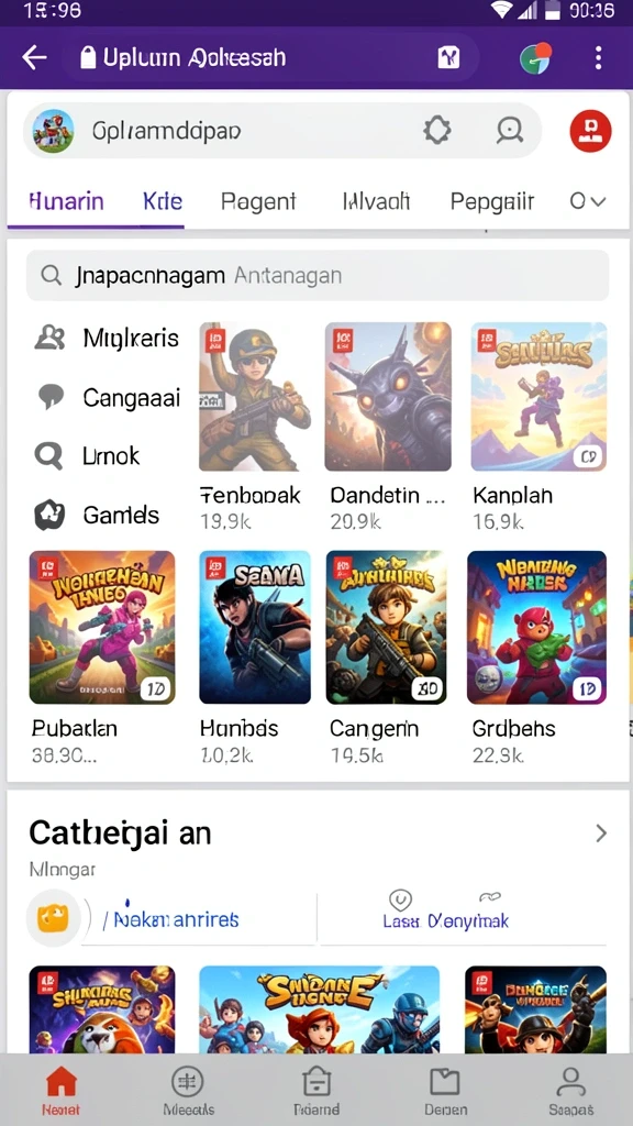 nusabet - Tampilan antarmuka yang menarik dan mudah digunakan.