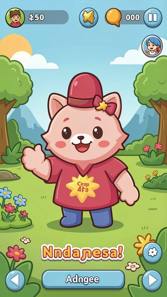 sr6666 - Tangkapan layar menampilkan grafik indah dari dunia permainan.
